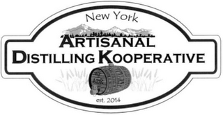 NEW YORK, ARTISINAL DISTILLING KOOPERATIVE EST. 2014 logo