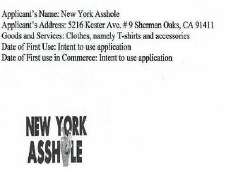 NEW YORK ASSHOLE logo