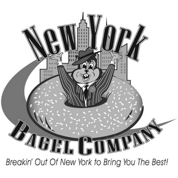 NEW YORK BAGEL COMPANY BREAKIN' OUT OF NEW YORK TO BRING YOU THE BEST! logo