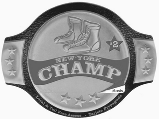 NEW YORK CHAMP $2 IBASIS LOCAL & TOLL FREE ACCESS - TARJETA PREPAGADA logo