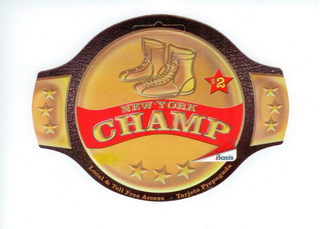 NEW YORK CHAMP LOCAL & TOLL FREE ACCESS - TARJETA PREPAGADA IBASIS logo