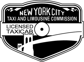 NEW YORK CITY TAXI AND LIMOUSINE COMMISSION LICENSED TAXICAB logo