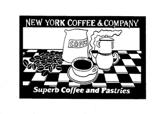 NEW YORK COFFEE & COMPANY SUPERB COFFEE AND PASTRIES logo