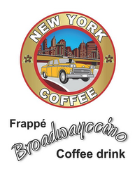 NEW YORK COFFEE FRAPPÉ BROADWAYCCINO COFFEE DRINK logo