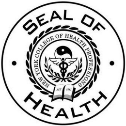 NEW YORK COLLEGE OF HEALTH PROFESSIONS · SEAL OF · HEALTH logo