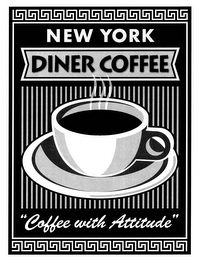 NEW YORK DINER COFFEE "COFFEE WITH ATTITUDE" logo