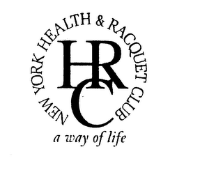 NEW YORK HEALTH & RACQUET CLUB A WAY OF LIFE HRC logo