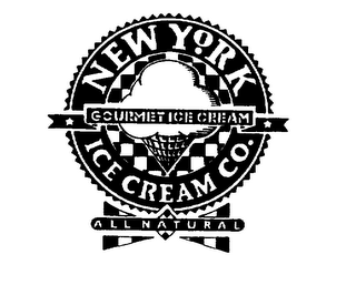 NEW YORK ICE CREAM CO. GOURMET ICE CREAM ALL NATURAL logo