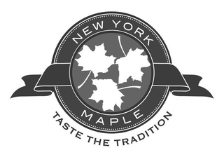 NEW YORK MAPLE TASTE THE TRADITION logo