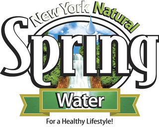 NEW YORK NATURAL SPRING WATER FOR A HEALTHY LIFESTYLE! logo