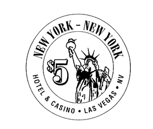 NEW YORK - NEW YORK $5 HOTEL & CASINO LAS VEGAS NV logo