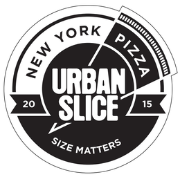 NEW YORK PIZZA URBAN SLICE 2015 SIZE MATTERS logo