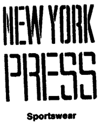NEW YORK PRESS SPORTSWEAR logo