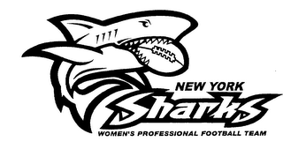 NEW YORK SHARKS WOMEN'S PROFESSIONAL FOOTBALL TEAM logo