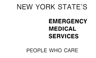NEW YORK STATE'S EMERGENCY MEDICAL SERVICES PEOPLE WHO CARE logo