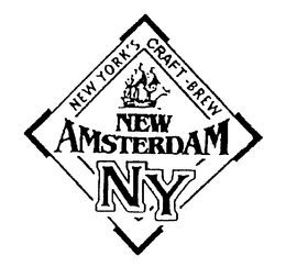 NEW YORK'S CRAFT-BREW NEW AMSTERDAM NY logo