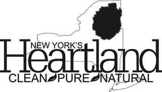 NEW YORK'S HEARTLAND CLEAN PURE NATURAL logo