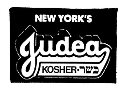 NEW YORK'S JUDEA KOSHER logo