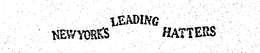 NEW YORK'S LEADING HATTERS logo