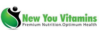 NEW YOU VITAMINS PREMIUM NUTRITION. OPTIMUM HEALTH logo