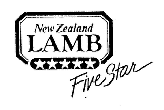NEW ZEALAND LAMB FIVE STAR logo
