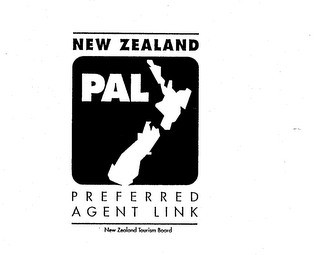 NEW ZEALAND PAL PREFERRED AGENT LINK NEW ZEALAND TOURISM BOARD logo