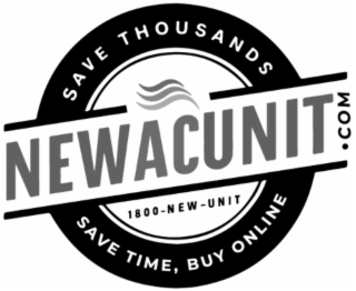 NEWACUNIT.COM 1800-NEW-UNIT SAVE THOUSANDS SAVE TIME, BUY ONLINE logo
