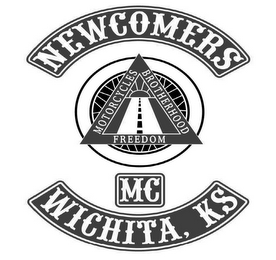 NEWCOMERS MC WICHITA, KS MOTORCYCLES BROTHERHOOD FREEDOM logo