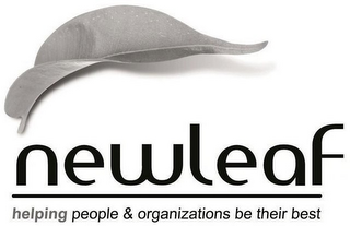 NEWLEAF HELPING PEOPLE & ORGANIZATIONS BE THEIR BEST logo