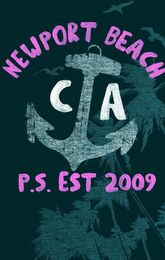 NEWPORT BEACH CA P.S. EST 2009 logo