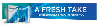NEWPORT PLATINUM SMOOTH MENTHOL NEWPORTPLATINUM SMOOTH MENTHOL A FRESHTAKE REFRESHINGLY SMOOTH MENTHOL logo