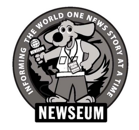 NEWSEUM INFORMING THE WORLD ONE NEWS STORY AT A TIME logo