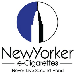 NEWYORKER E-CIGARETTES NEVER LIVE SECOND HAND logo