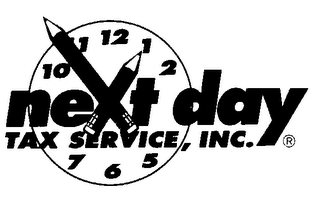 NEXT DAY TAX SERVICE, INC. 1 2 5 6 7 10 11 12 logo