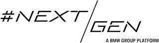 NEXT GEN A BMW GROUP PLATFORM logo