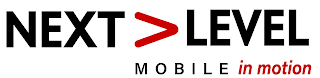 NEXT LEVEL MOBILE IN MOTION logo