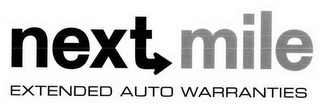 NEXT MILE EXTENDED AUTO WARRANTIES logo