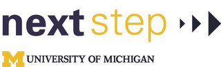 NEXT STEP M UNIVERSITY OF MICHIGAN logo