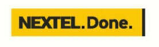 NEXTEL.DONE. logo