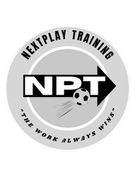 NEXTPLAY TRAINING NPT "THE WORK ALWAYS WINS" logo