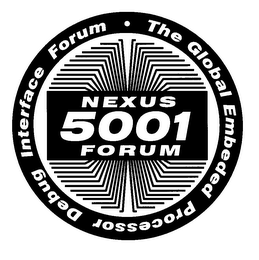 NEXUS 5001 FORUM THE GLOBAL EMBEDDED PROCESSOR DEBUG INTERFACE FORUM logo