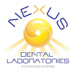NEXUS DENTAL LABORATORIES A COMMUNITY OF SMILES logo