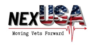 NEXUSA MOVING VETS FORWARD logo