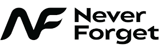 NF NEVER FORGET logo