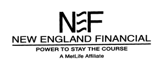 NF NEW ENGLAND FINANCIAL POWER TO STAY THE COURSE A METLIFE AFFILIATE logo