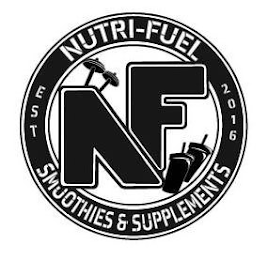 NF NUTRI-FUEL SMOOTHIES & SUPPLEMENTS EST 2016 logo