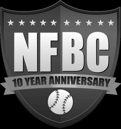 NFBC 10 YEAR ANNIVERSARY logo