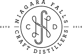 NFCD NIAGARA FALLS CRAFT DISTILLERS ESTD 2016 logo