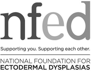NFED SUPPORTING YOU. SUPPORTING EACH OTHER. NATIONAL FOUNDATION FOR ECTODERMAL DYSPLASIAS logo