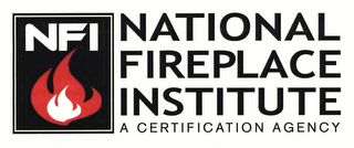 NFI NATIONAL FIREPLACE INSTITUTE A CERTIFICATION AGENCY logo
